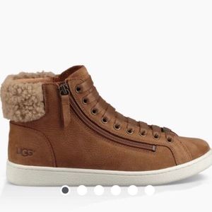 Ugg High Top Sneaker Camel Size 6